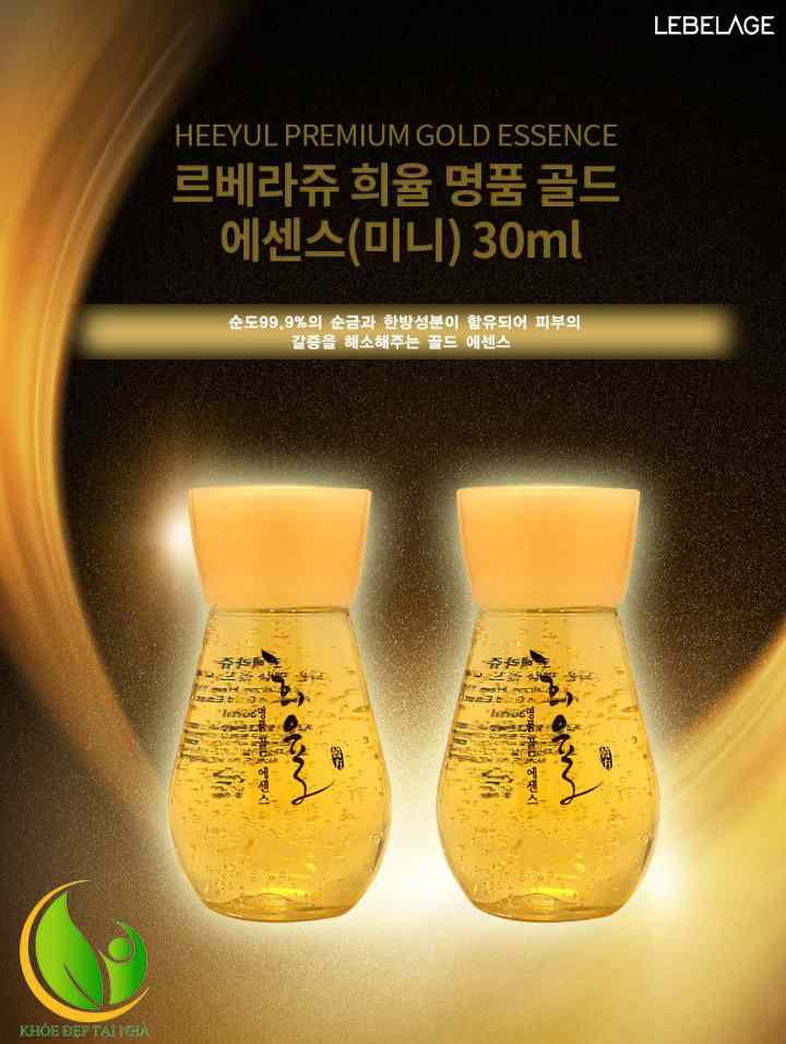 Tinh Chất Dưỡng Da Lebelage Vàng 24K Heeyul Premium Gold Essence bí quyết níu giữ thanh xuân